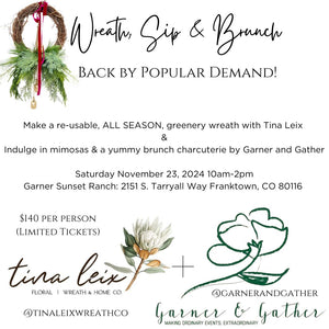 Wreath, Sip & Brunch